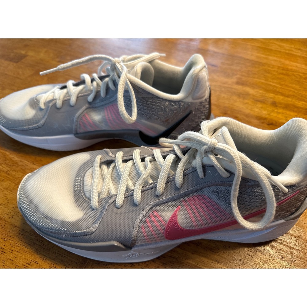 Nike Giannis Immortality 4 Wolf Grey Pink Foam Basketball Shoes FQ2174-100 US 11